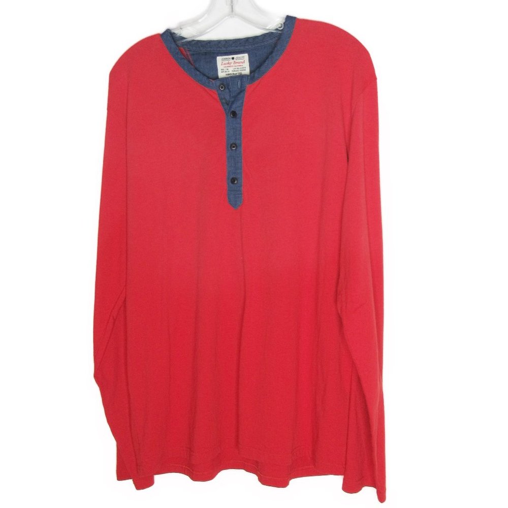 NWT Lucky Brand - Long Sleeve Orange Tee - Large